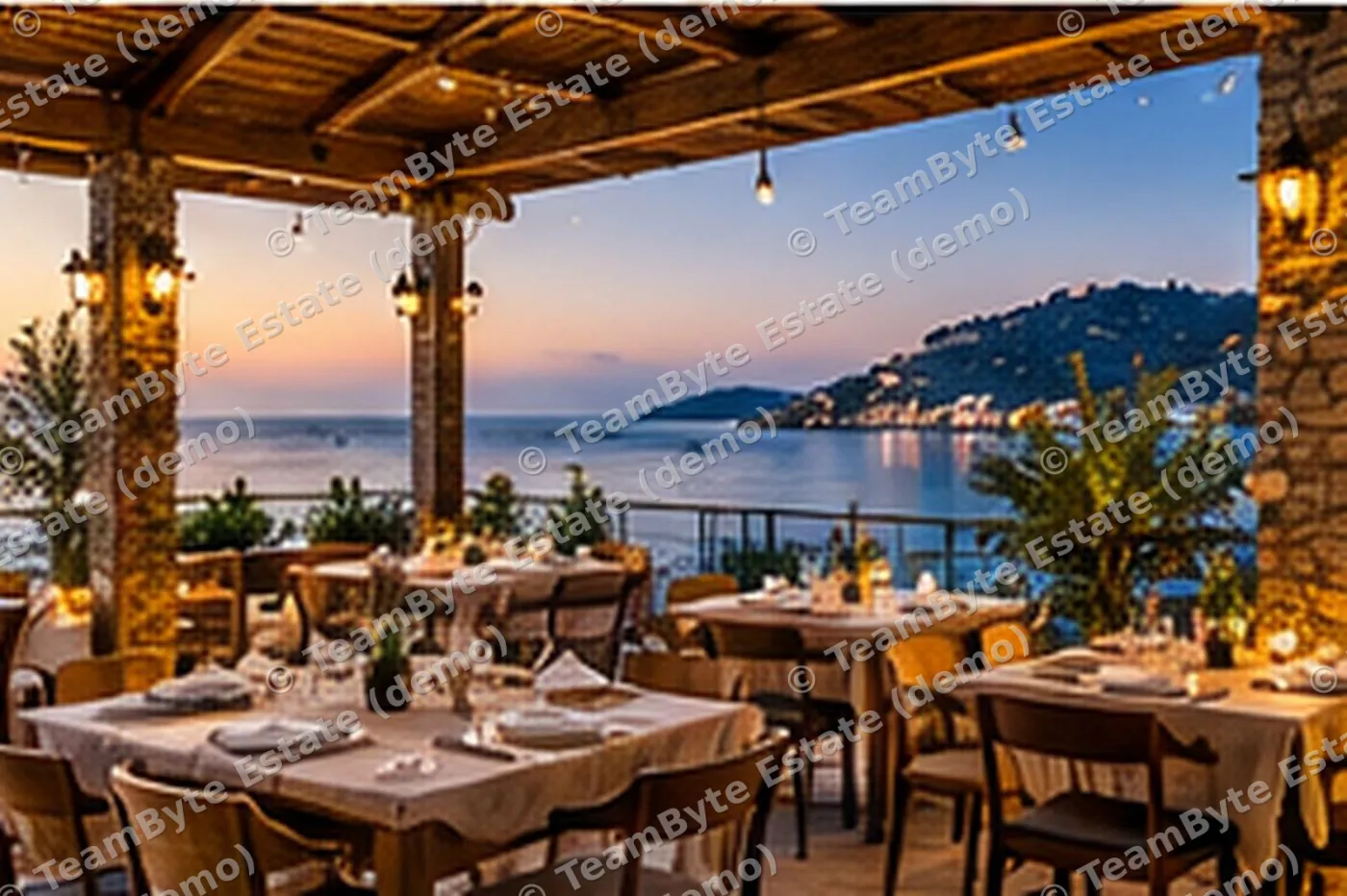 Restaurant with seafront veranda – 1