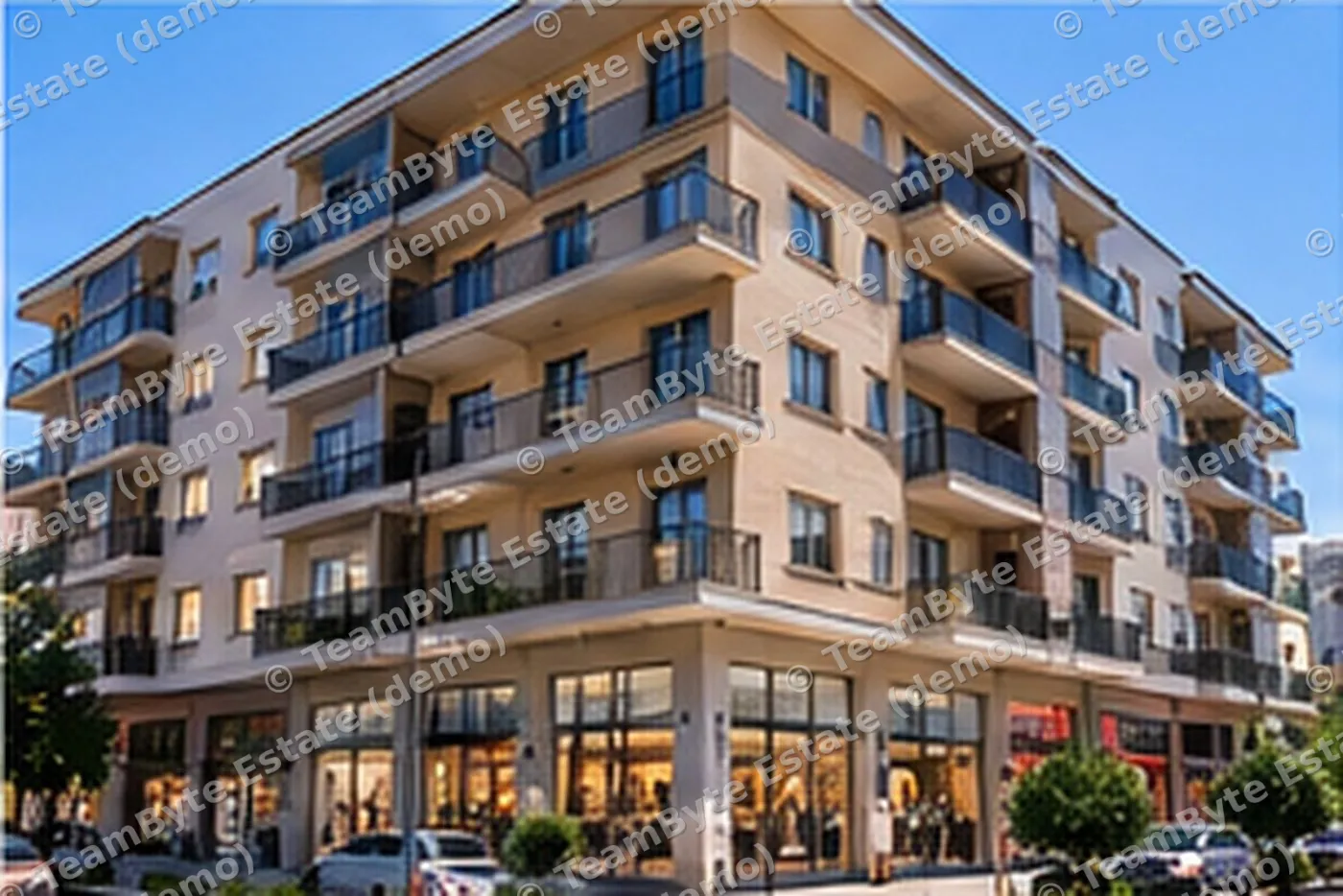 Residential building with shops – 1